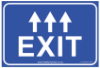 Picture of EXIT Social Distance Floor Stickers